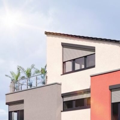 Schrägrollladen am Dachgeschoss