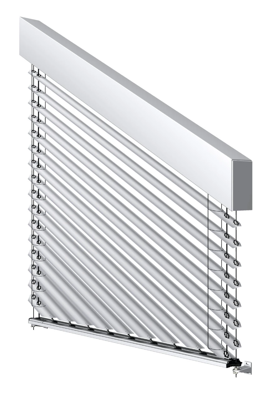 Moderne Jalousie aus Metall