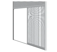 Insektenschutzgitter für Schiebetür mit integriertem Rollladen